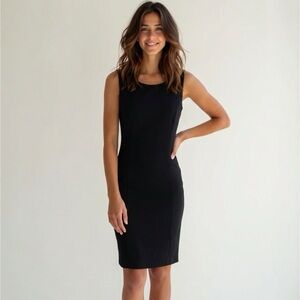 CLEO Petites Black Sleeveless Fitted Dress - Size 4